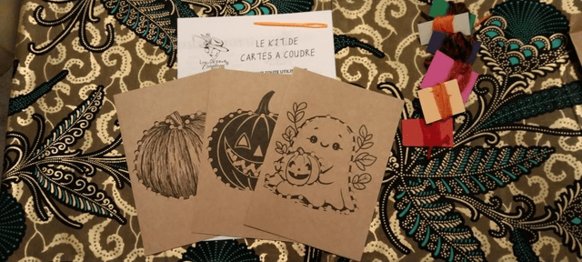Cartes à coudre - kit couture pour enfant 3-6 ans