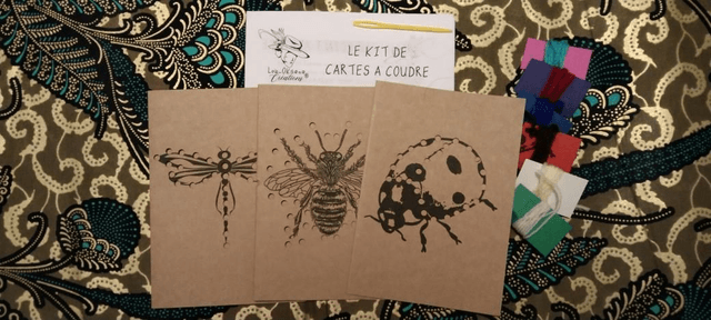 Cartes à coudre - kit couture pour enfant 3-6 ans