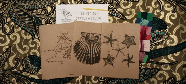 Cartes à coudre - kit couture pour enfant 3-6 ans