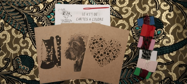 Cartes à coudre - kit couture pour enfant 3-6 ans
