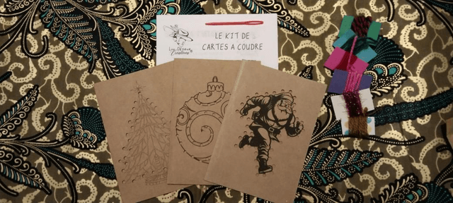Cartes à coudre - kit couture pour enfant 3-6 ans