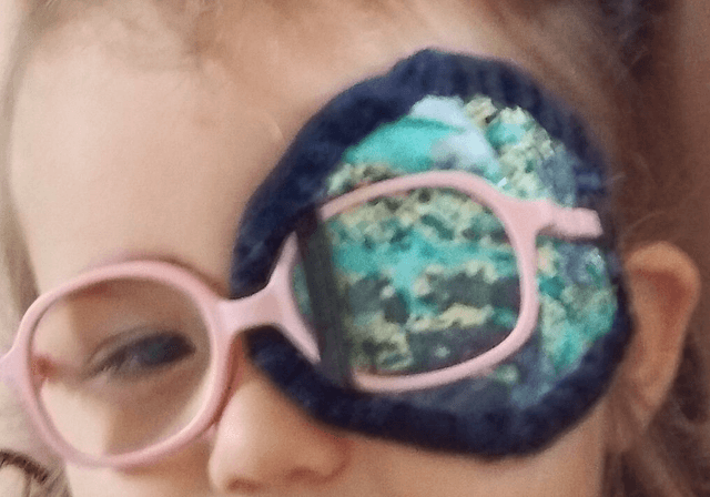 [Préco] Cache-œil orthoptique réutilisable fait main pour amblyopie et strabisme