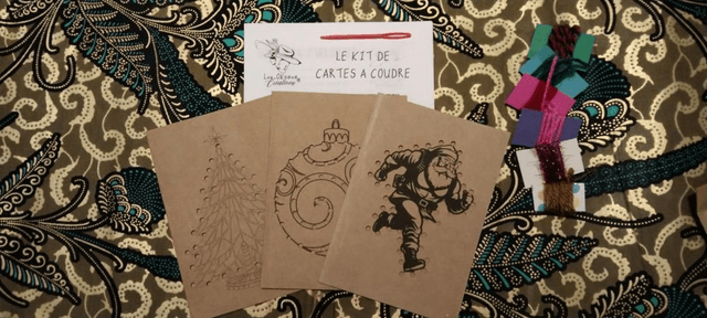 Cartes à coudre - kit couture pour enfant 3-6 ans